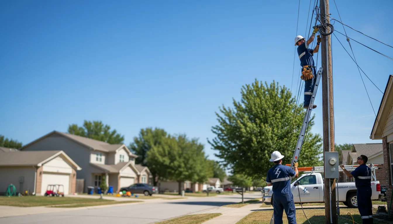 Residential electrician providing installation services in Box Springs, GA